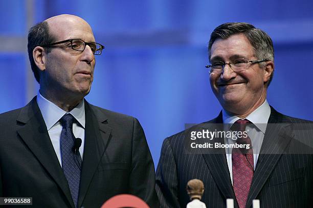 Matthew Blank, chairman and chief executive officer of Showtime Networks Inc., left, and Glenn Britt, chairman, president and chief executive officer...