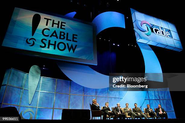 Panel participates at the National Cable and Telecommunications Association 2010 Cable Show in Los Angeles, California, U.S., on Tuesday, May 11,...