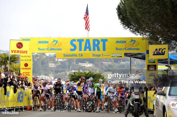 Tour Of California, Stage 1Illustration Illustratie, Start Depart Start, Peleton Peloton, Mario Cipollini , Fabian Cancellara , Marc Cavendish ,...