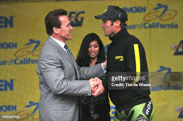 Tour Of California, Stage 2Podium, Arnold Schwarzenegger Gouverneur California Usa, Mario Cipollini , Santa Rosa - Sacramento , Rit Etape, Tim De...
