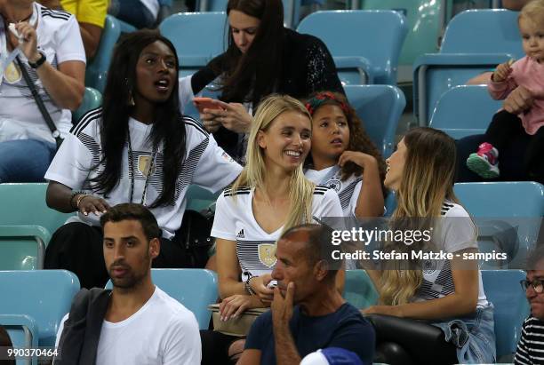 Scarlett Gartmann Girlfriend of Marco Reus of Germany and Christina Raphaella wife of Matthias Ginter of Germany during the 2018 FIFA World Cup...