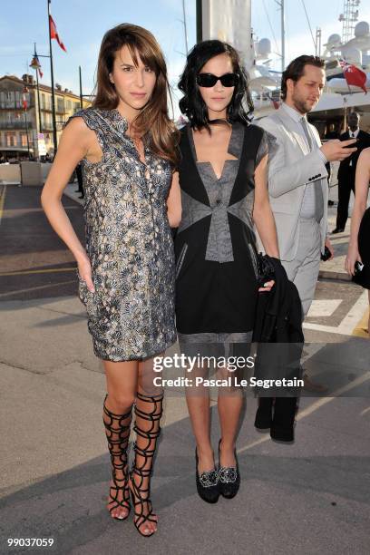 Model Leigh Lezark and guest attend the Chanel Cruise Collection Presentation on May 11, 2010 in Saint-Tropez, France.