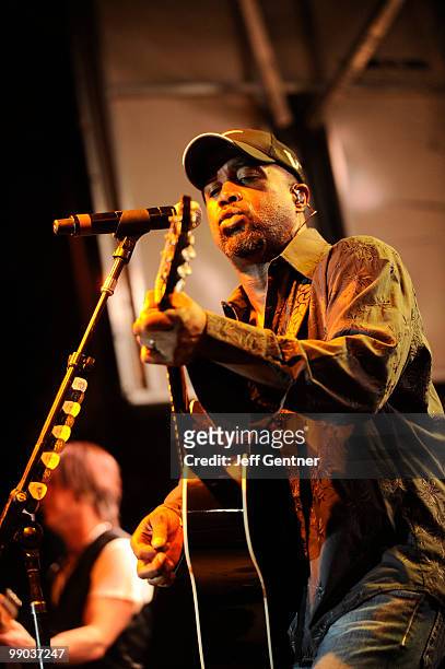 Darius Rucker performs at the 12th Annual GRAMMY Block Party And Memebership Celebration at Owen Bradley Park on May 11, 2010 in Nashville, Tennessee.
