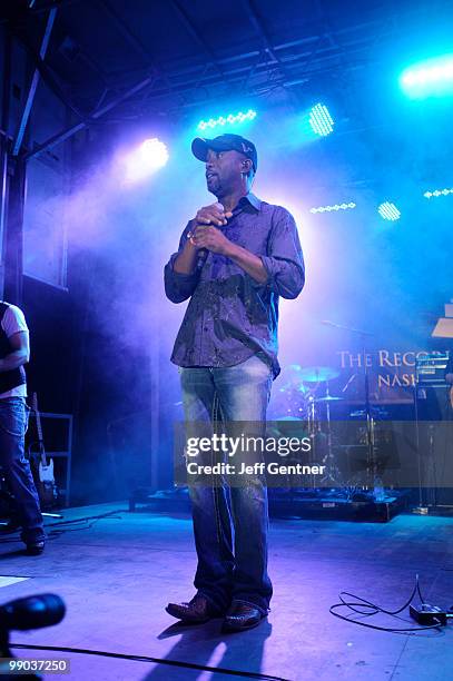 Darius Rucker performs at the 12th Annual GRAMMY Block Party And Memebership Celebration at Owen Bradley Park on May 11, 2010 in Nashville, Tennessee.