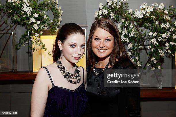 Actress Michelle Trachtenberg and Scottie Walden attend the 30th Anniversary celebration cocktail reception with Rebirth of NYC Flagship hosted by...