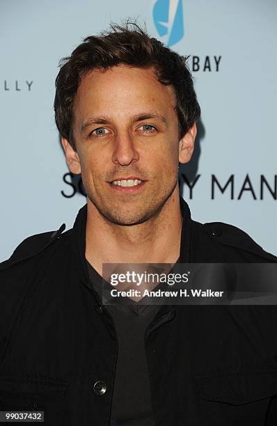 Actor Seth Meyers attends the premiere of "Solitary Man" at Cinema 2 on May 11, 2010 in New York City.