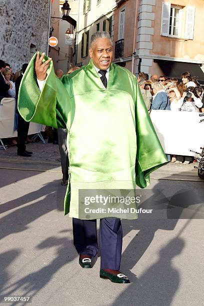 Andre Leon Talley attends the Chanel Cruise Collection Presentation on May 11, 2010 in Saint-Tropez, France.