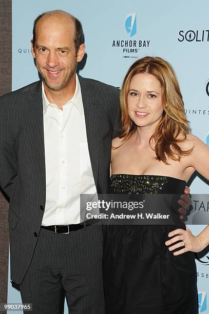 Actor Anthony Edwards and actress Jenna Fischer attend the premiere of "Solitary Man" at Cinema 2 on May 11, 2010 in New York City.