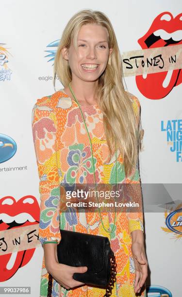 Model Theodora Richards attends the re-release of The Rolling Stones' "Exile on Main St." album at The Museum of Modern Art on May 11, 2010 in New...