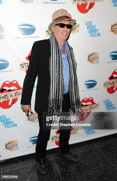 Musician Keith Richards attends the re-release of The Rolling Stones' "Exile on Main St." album at The Museum of Modern Art on May 11, 2010 in New...