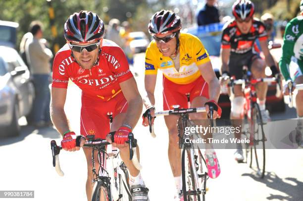 Paris - Nice, Stage 4Maxime Monfort , Sylvain Chavanel Yellow Jersey, Dmitriy Fofonov , David Arroyo , Mont?Limar - Station Du Mont Serein-Mont...