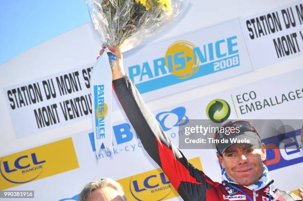 Paris - Nice, Stage 4Podium, Cadel Evans Celebration Joie Vreugde, Mont?Limar - Station Du Mont Serein-Mont Ventoux Etape Rit, Tim De Waele