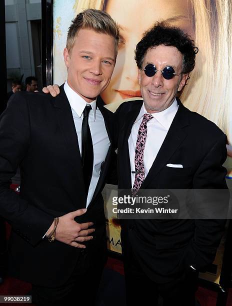 Actor Christopher Egan and producer Mark Canton arrive at the premiere of Summit Entertainment's "Letters To Juliet" held at Grauman's Chinese...