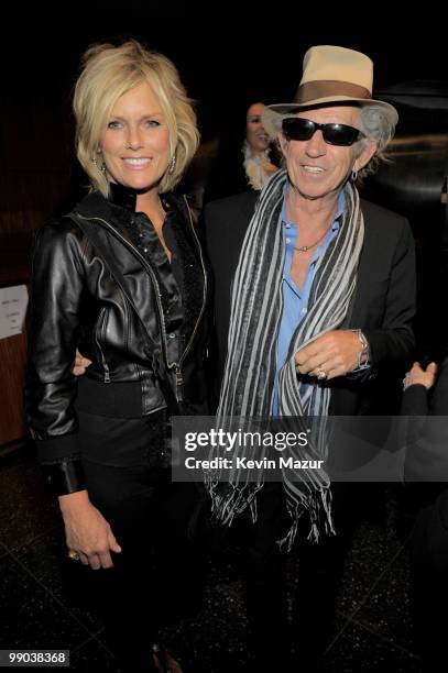 *Exclusive* Patti Hansen and Keith Richards attends the "Stones in Exile" screening at The Museum of Modern Art on May 11, 2010 in New York City. The...