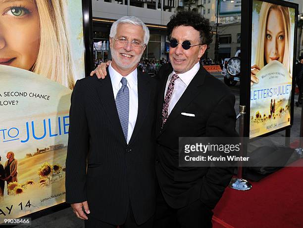 President of Summit Entertainment Rob Friedman and producer Mark Canton arrive at the premiere of Summit Entertainment's "Letters To Juliet" held at...