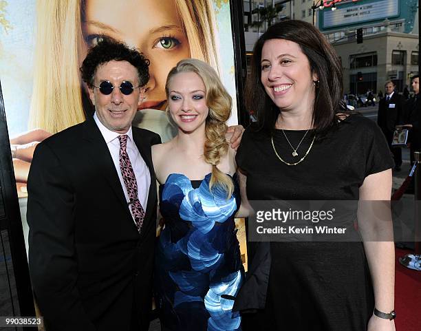 Producer Mark Canton, actress Amanda Seyfried and producer Caroline Kaplan arrive at the premiere of Summit Entertainment's "Letters To Juliet" held...