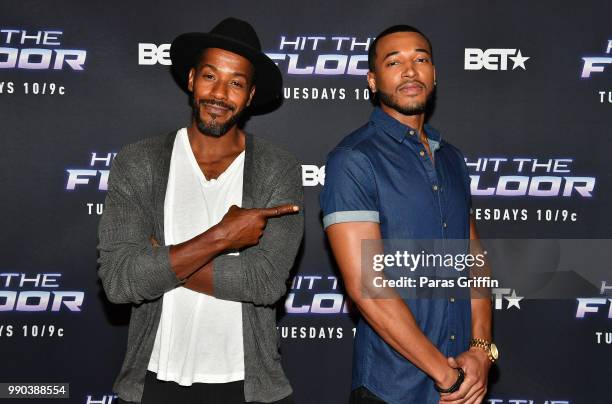 Actors McKinley Freeman and Cort King attends "Hit The Floor" Clips & Conversation at Regal Atlantic Station on July 2, 2018 in Atlanta, Georgia.