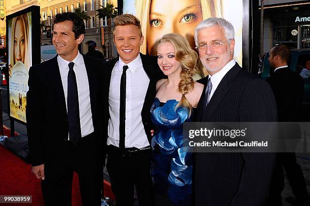 President of Worldwide Production and Aquisitions, Summit Entertainment, Erik Feig, actors Christopher Egan and Amanda Seyfried and President of...