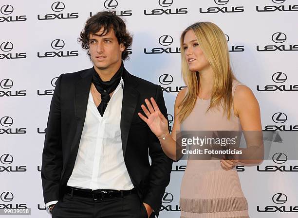 Model Bar Refaeli and tennis player Feliciano Lopez attend a 'Lexus' party, hosted by Bar Refaeli at the Villamagna Hotel on May 11, 2010 in Madrid,...