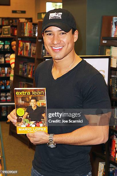 Mario Lopez Signs Copies Of His New Book "Extra Lean" at Barnes & Noble on May 11, 2010 in Huntington Beach, California.