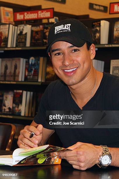Mario Lopez Signs Copies Of His new book "Extra Lean" at Barnes & Noble on May 11, 2010 in Huntington Beach, California.