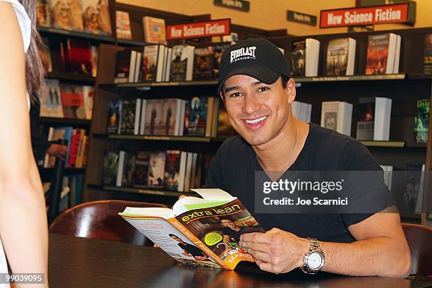 Mario Lopez Signs Copies Of His new book "Extra Lean" at Barnes & Noble on May 11, 2010 in Huntington Beach, California.