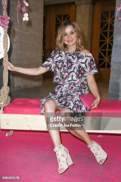 German actress Sarah Alles during the Bunte New Faces Night at Grace Hotel Zoo on July 2, 2018 in Berlin, Germany.