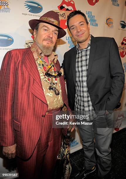 Dr John and Jimmy Fallon attends the "Stones in Exile" screening at The Museum of Modern Art on May 11, 2010 in New York City. The documentary...