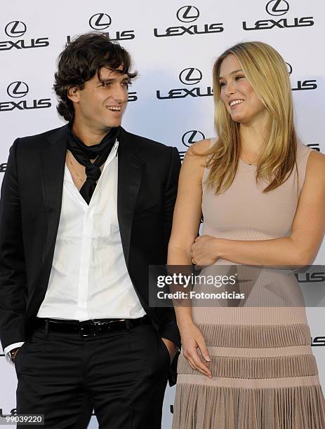 Model Bar Refaeli and tennis player Feliciano Lopez attend a 'Lexus' party, hosted by Bar Refaeli at the Villamagna Hotel on May 11, 2010 in Madrid,...