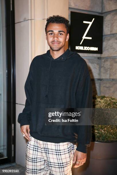 German actor Langston Uibel during the Bunte New Faces Night at Grace Hotel Zoo on July 2, 2018 in Berlin, Germany.