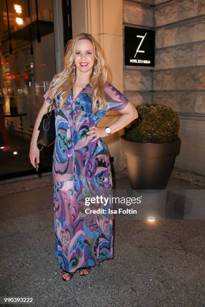 Dancer Isabel Edvardsson during the Bunte New Faces Night at Grace Hotel Zoo on July 2, 2018 in Berlin, Germany.