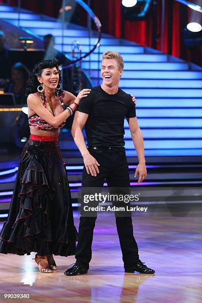 Episode 1008A" - Nicole Scherzinger and Derek Hough entertained the audience with an encore performance on "Dancing with the Stars the Results Show,"...