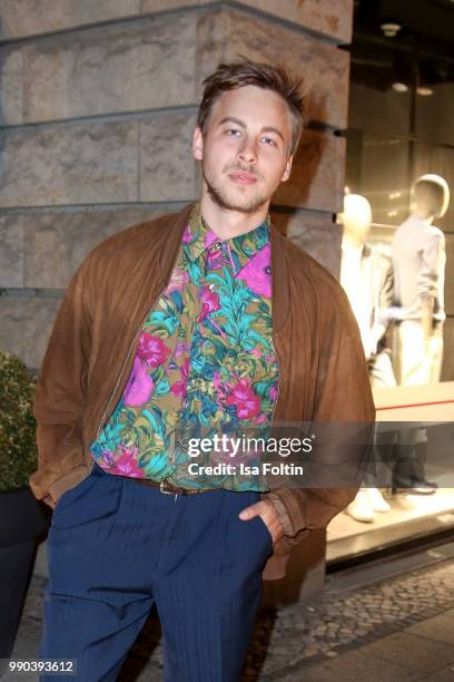 German actor Timmi Trinks during the Bunte New Faces Night at Grace Hotel Zoo on July 2, 2018 in Berlin, Germany.