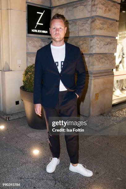 Bastian Ammelounx during the Bunte New Faces Night at Grace Hotel Zoo on July 2, 2018 in Berlin, Germany.