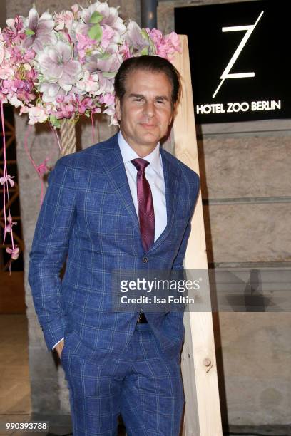 Actor Vincent De Paul during the Bunte New Faces Night at Grace Hotel Zoo on July 2, 2018 in Berlin, Germany.