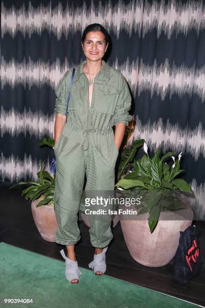 Fashion designer Leyla Piedayesh during the Bunte New Faces Night at Grace Hotel Zoo on July 2, 2018 in Berlin, Germany.