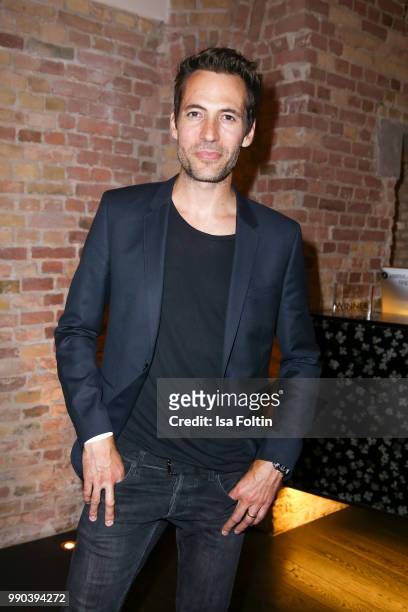 German presenter Alexander Mazza during the Bunte New Faces Night at Grace Hotel Zoo on July 2, 2018 in Berlin, Germany.