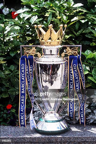 The new FA Barclaycard Premiership Trophy at the Royal Lancaster Hotel, London. Mandatory Credit: Andrew Redington/ALLSPORT