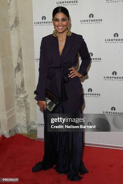 Designer Rachel Roy attends the kick-off dinner for Lighthouse International's POSH Fashion sale at the Oak Room on May 11, 2010 in New York City.