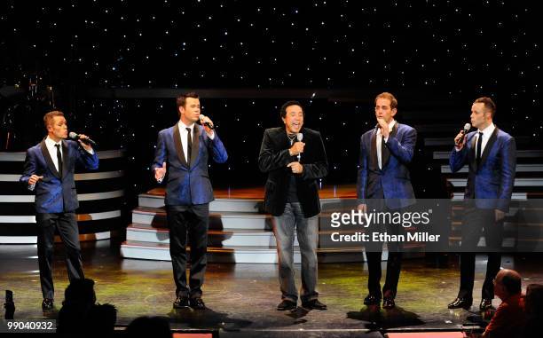 Motown legend Smokey Robinson joins Australian vocal group Human Nature Michael Tierney, Phil Burton, Toby Allen and Andrew Tierney as they perform...