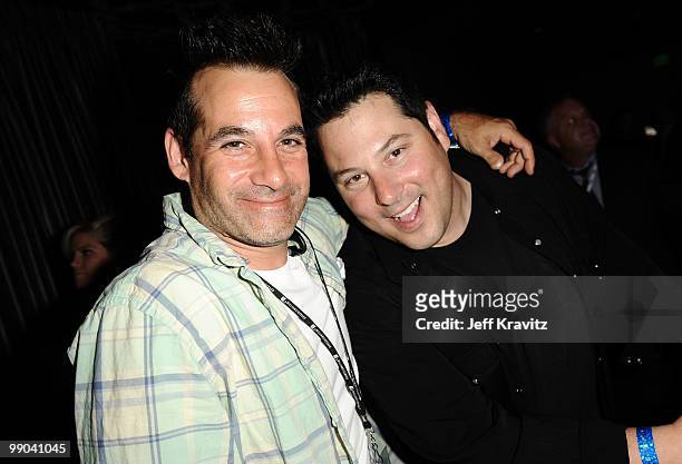 Actors Adrian Pasdar and and Greg Grunberg during the 2010 Cable Show Battle of the Bands for Cable Cares headlined by Band From TV at Nokia Theatre...