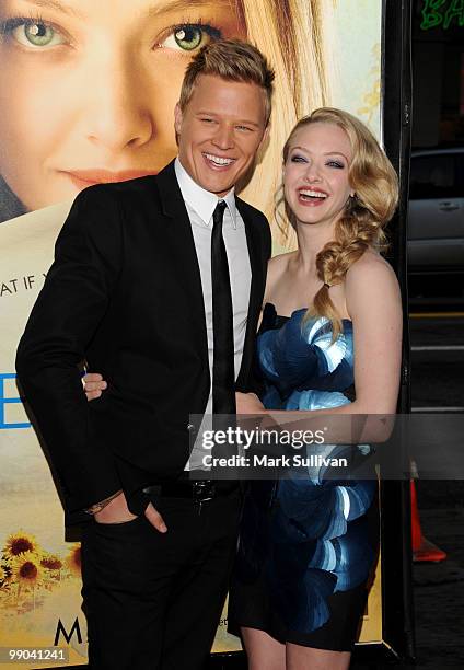 Actors Chris Egan and Amanda Seyfried arrive for the Los Angeles premiere of "Letters To Juliet" at Grauman's Chinese Theatre on May 11, 2010 in...