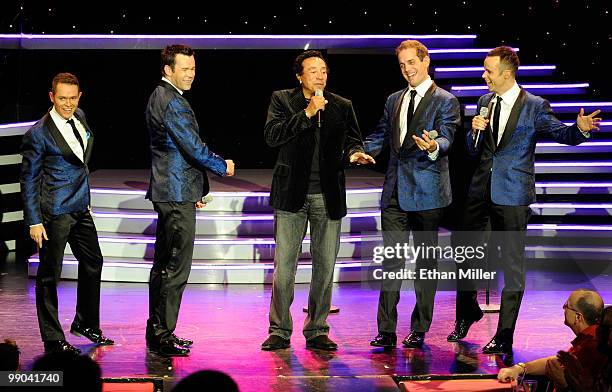 Motown legend Smokey Robinson joins Australian vocal group Human Nature Michael Tierney, Phil Burton, Toby Allen and Andrew Tierney as they perform...