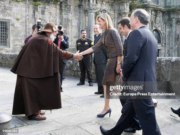 Spanish Princess Cristina visits Santiago de Compostela to get the jubilee on May 11, 2010 in Santiago de Compostela, Spain.