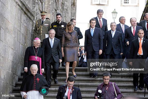 Spanish Princess Cristina visits Santiago de Compostela to get the jubilee on May 11, 2010 in Santiago de Compostela, Spain.