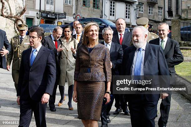 Spanish Princess Cristina visits Santiago de Compostela to get the jubilee on May 11, 2010 in Santiago de Compostela, Spain.