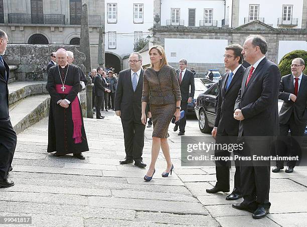 Spanish Princess Cristina visits Santiago de Compostela to get the jubilee on May 11, 2010 in Santiago de Compostela, Spain.