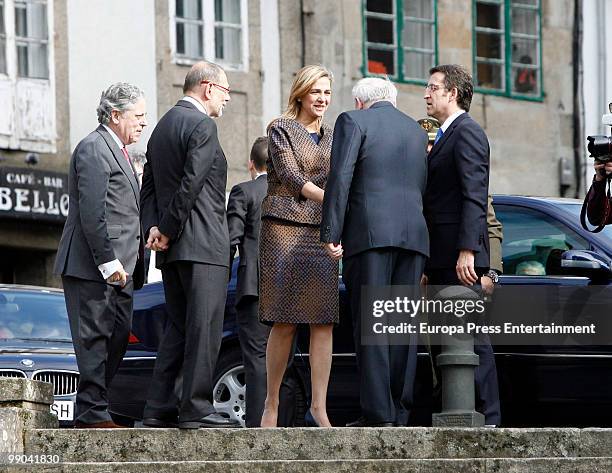 Spanish Princess Cristina visits Santiago de Compostela to get the jubilee on May 11, 2010 in Santiago de Compostela, Spain.