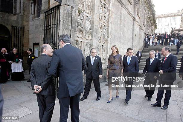 Spanish Princess Cristina visits Santiago de Compostela to get the jubilee on May 11, 2010 in Santiago de Compostela, Spain.