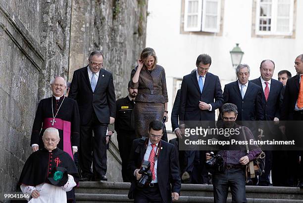 Spanish Princess Cristina visits Santiago de Compostela to get the jubilee on May 11, 2010 in Santiago de Compostela, Spain.